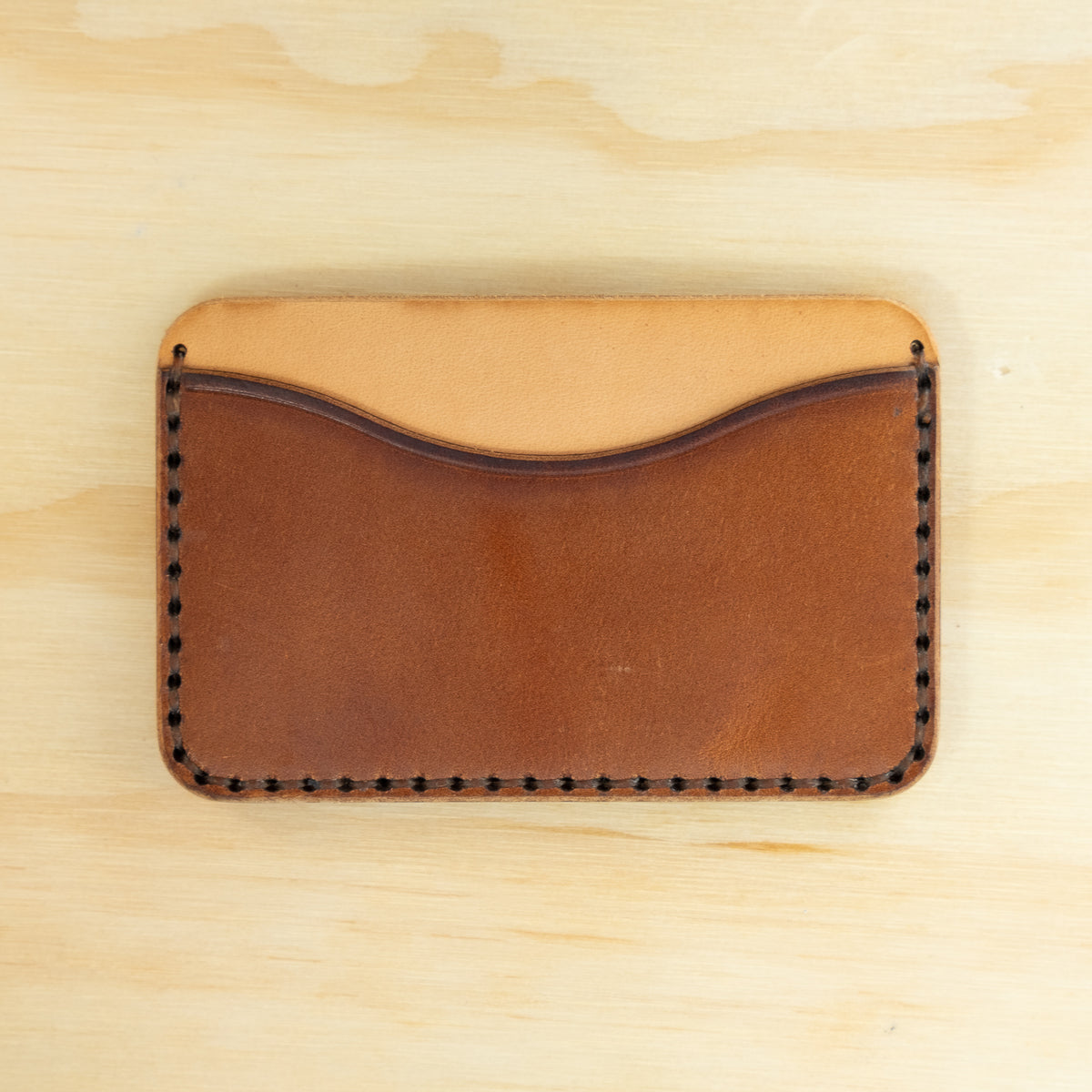 Card Holder — Veg Tan — Natural & Chestnut