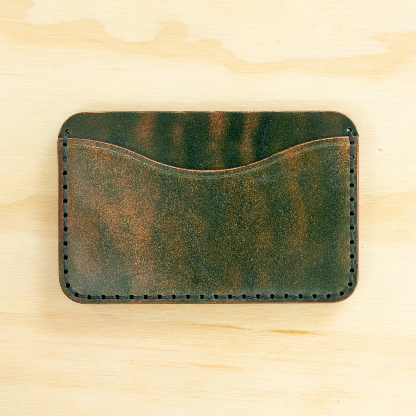 Card Holder — Shell Cordovan — Marbled Green No. 4