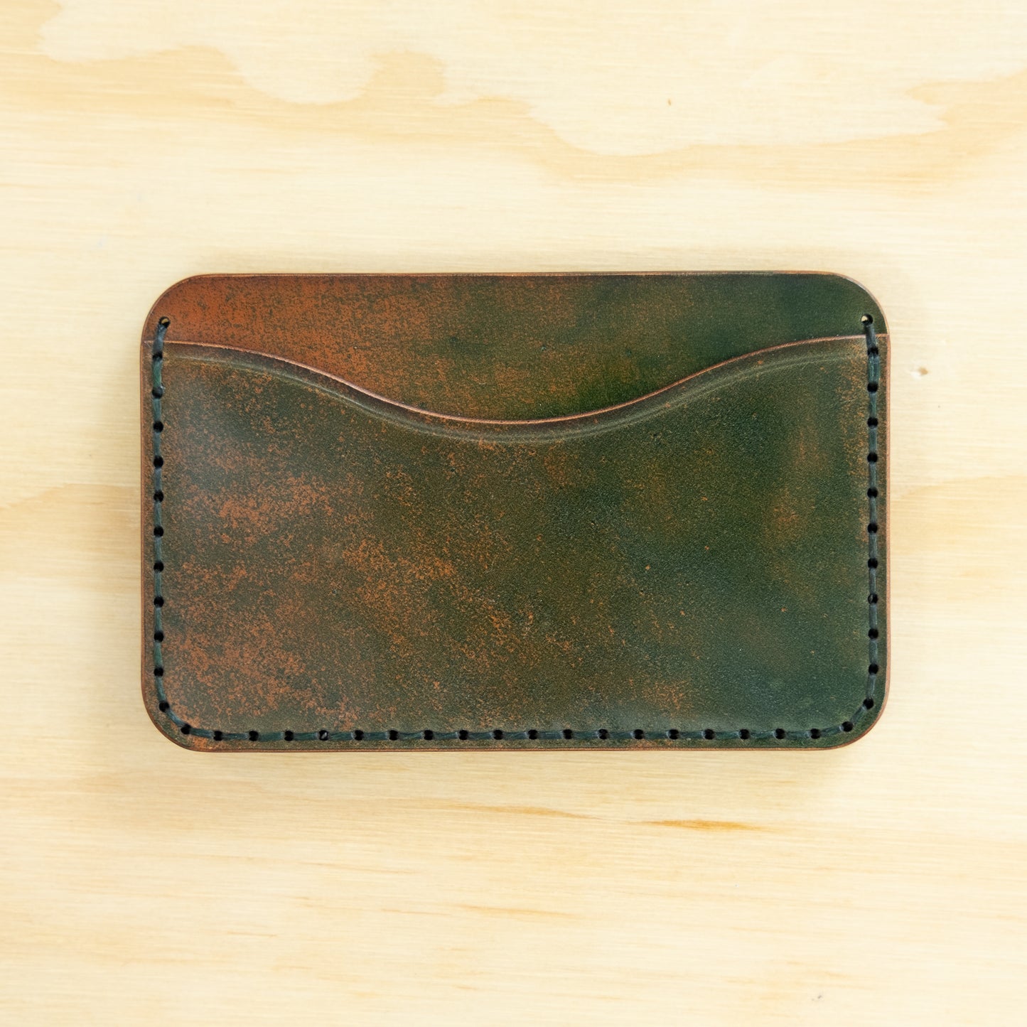 Card Holder — Shell Cordovan — Marbled Green No. 6