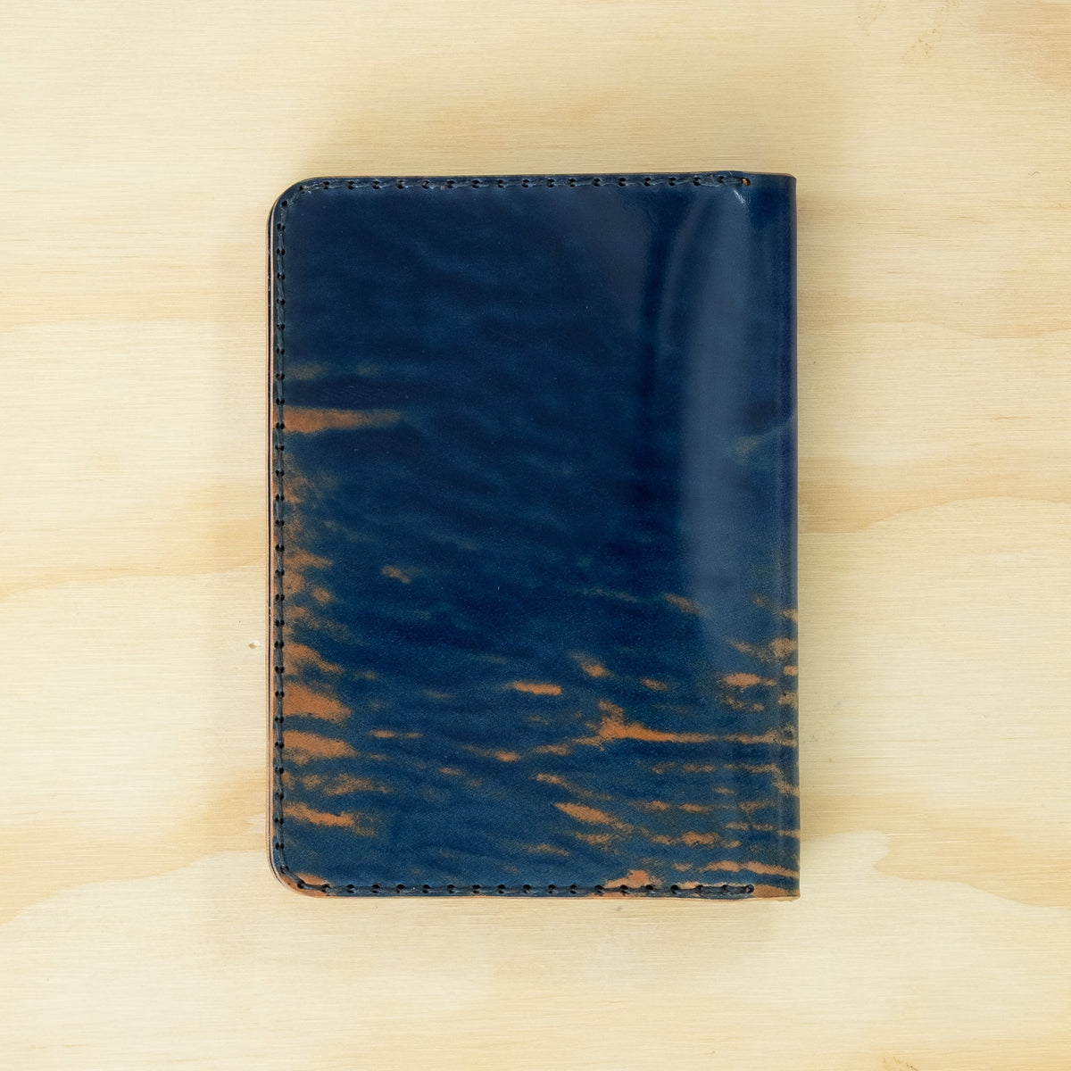 Passport — Glazed Shell Cordovan — Marbled Blue & Natural