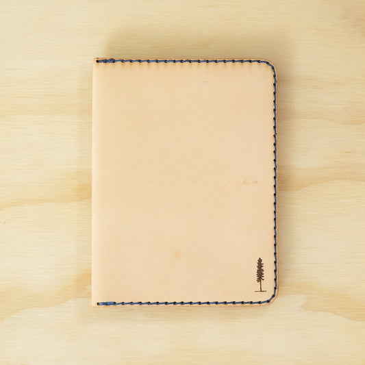 Passport — Veg Tan — Natural w/ Indigo Thread
