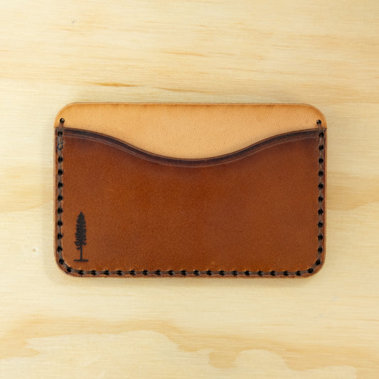 Card Holder — Veg Tan — Natural & Chestnut