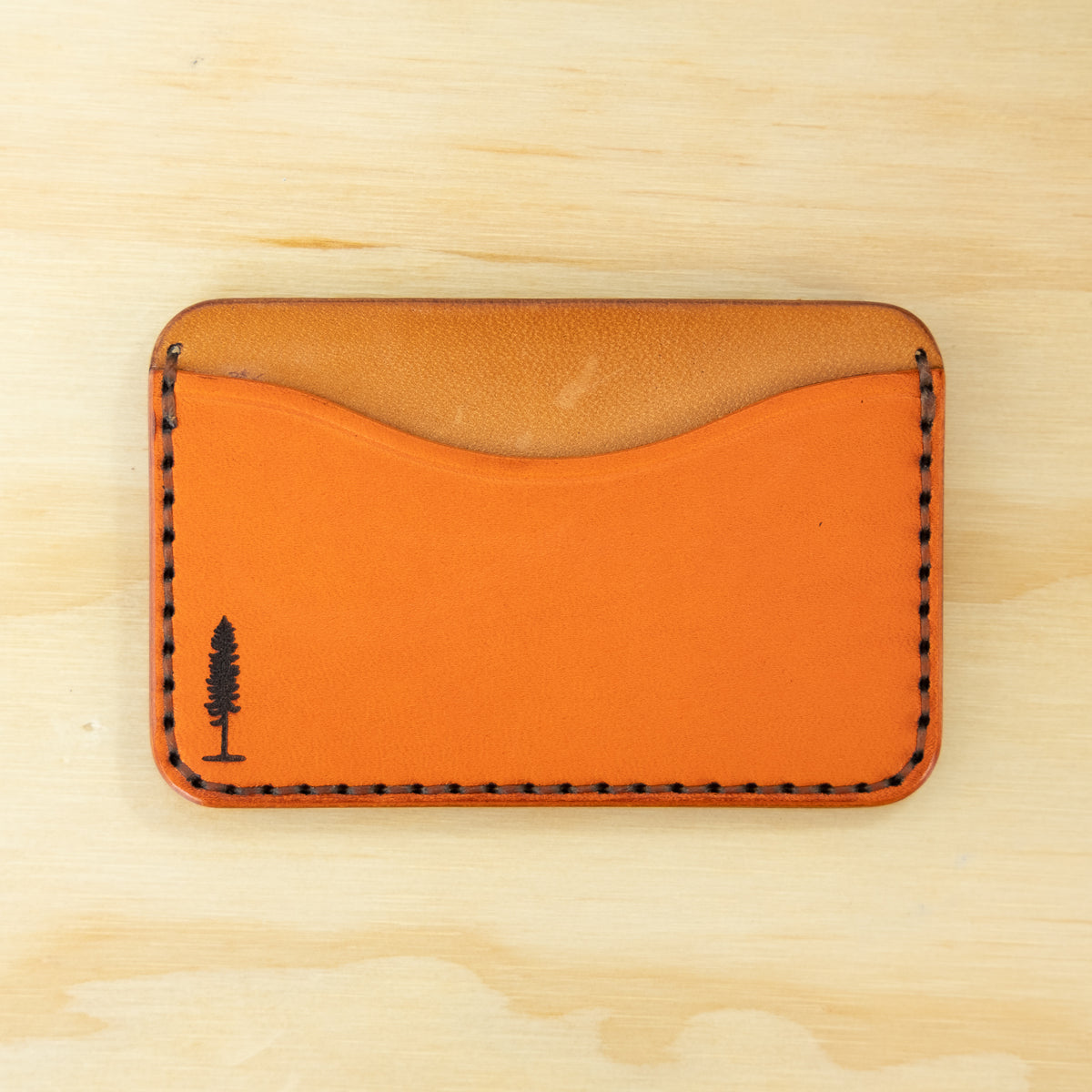 Card Holder — Veg Tan — Natural & Carrot