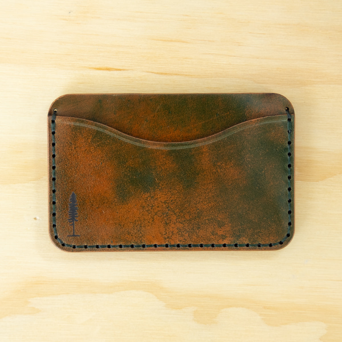 Card Holder — Shell Cordovan — Marbled Green No. 1