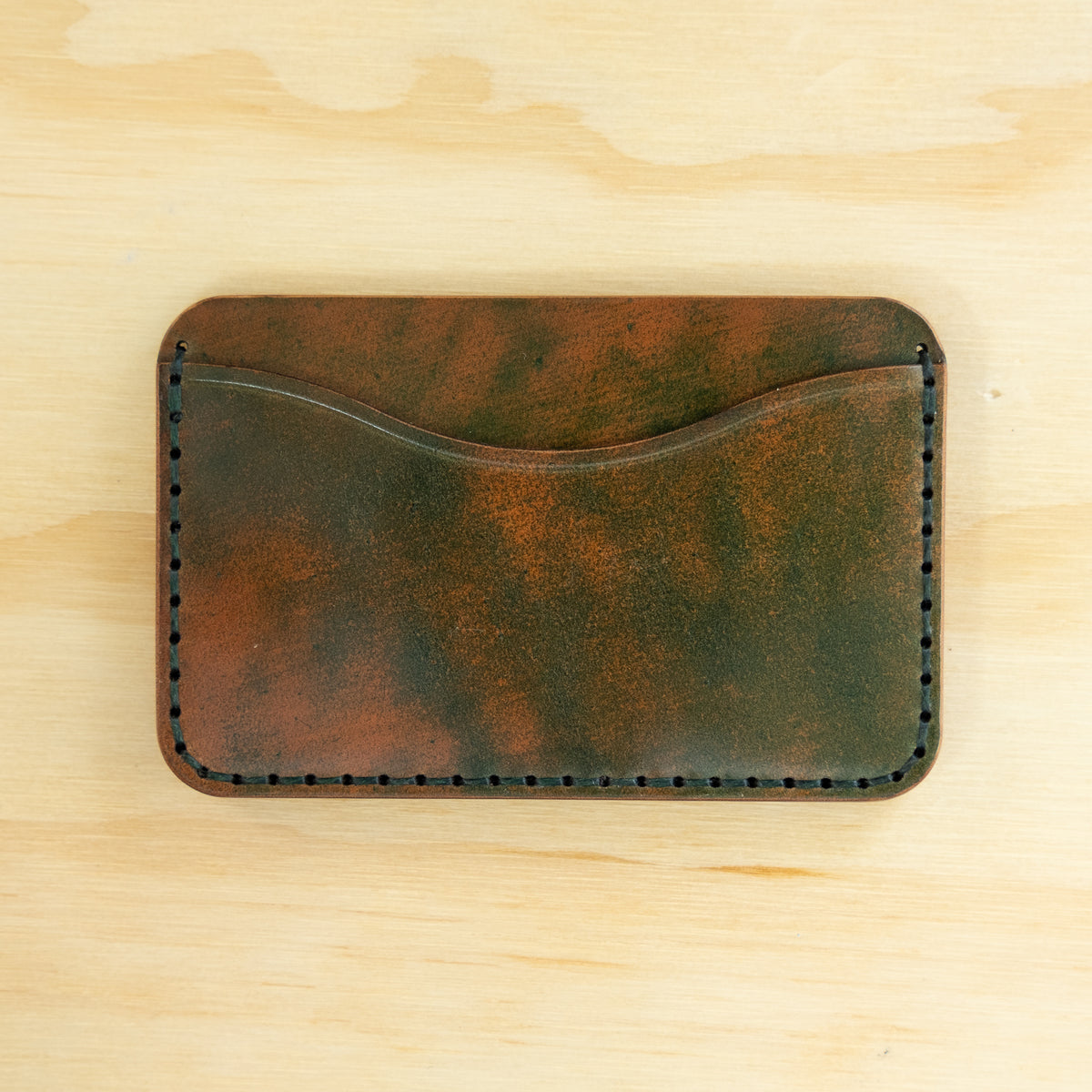 Card Holder — Shell Cordovan — Marbled Green No. 1
