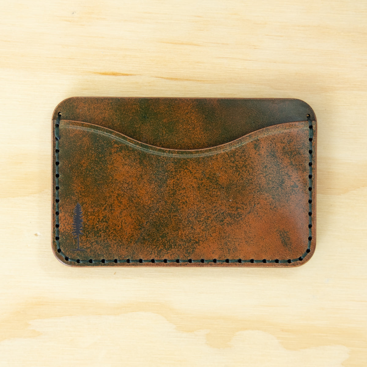 Card Holder — Shell Cordovan — Marbled Green No. 3