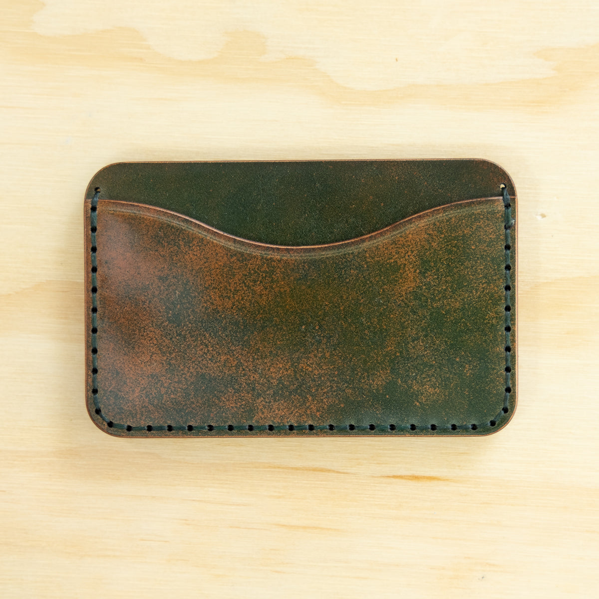 Card Holder — Shell Cordovan — Marbled Green No. 3