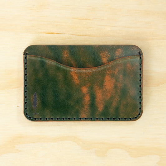 Card Holder — Shell Cordovan — Marbled Green No. 5