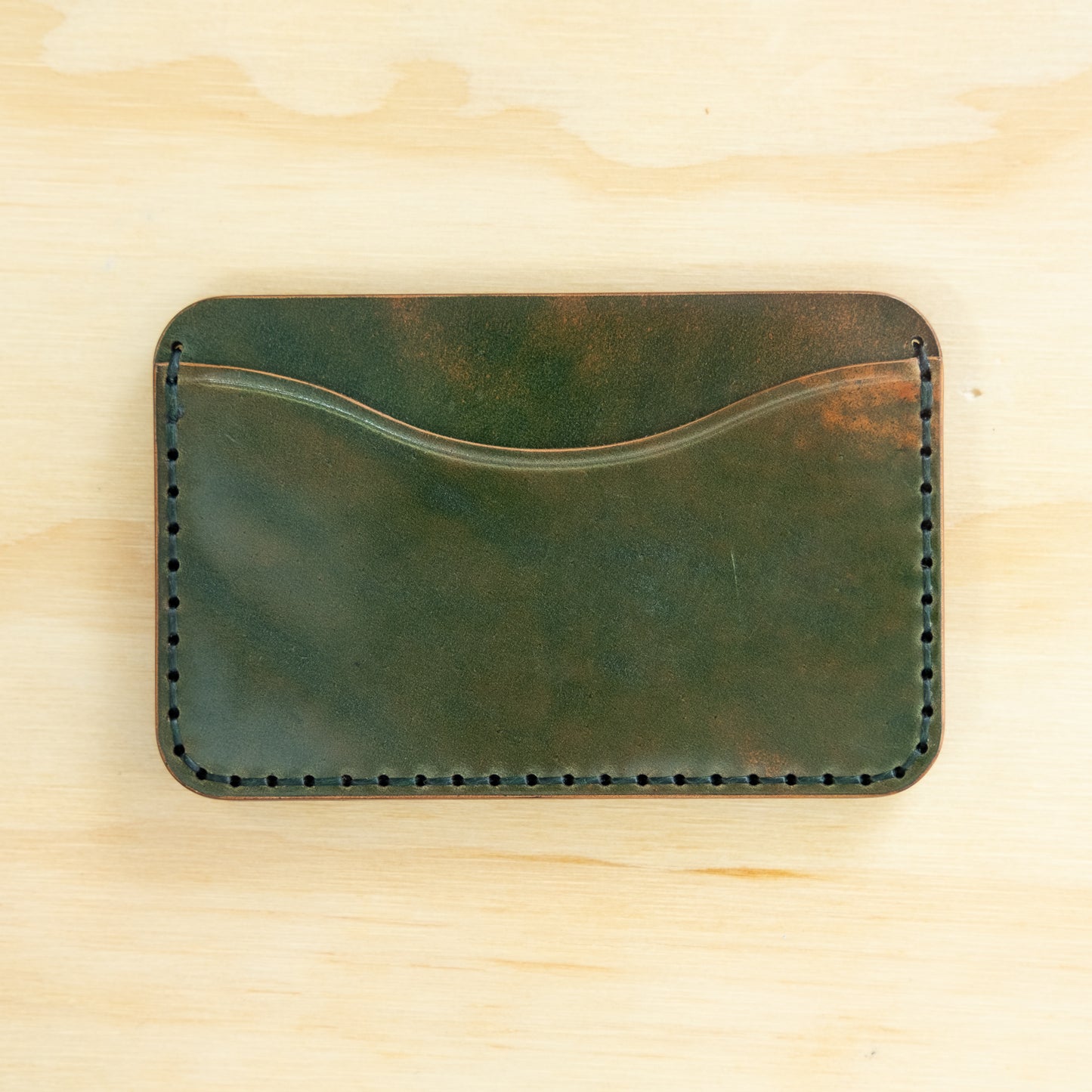 Card Holder — Shell Cordovan — Marbled Green No. 5