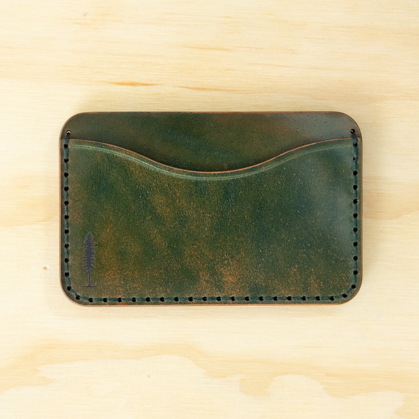 Card Holder — Shell Cordovan — Marbled Green No. 6