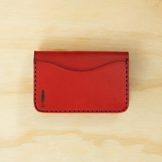 4-Pocket Fold — Veg Tan — Red w/ Natural Pocket