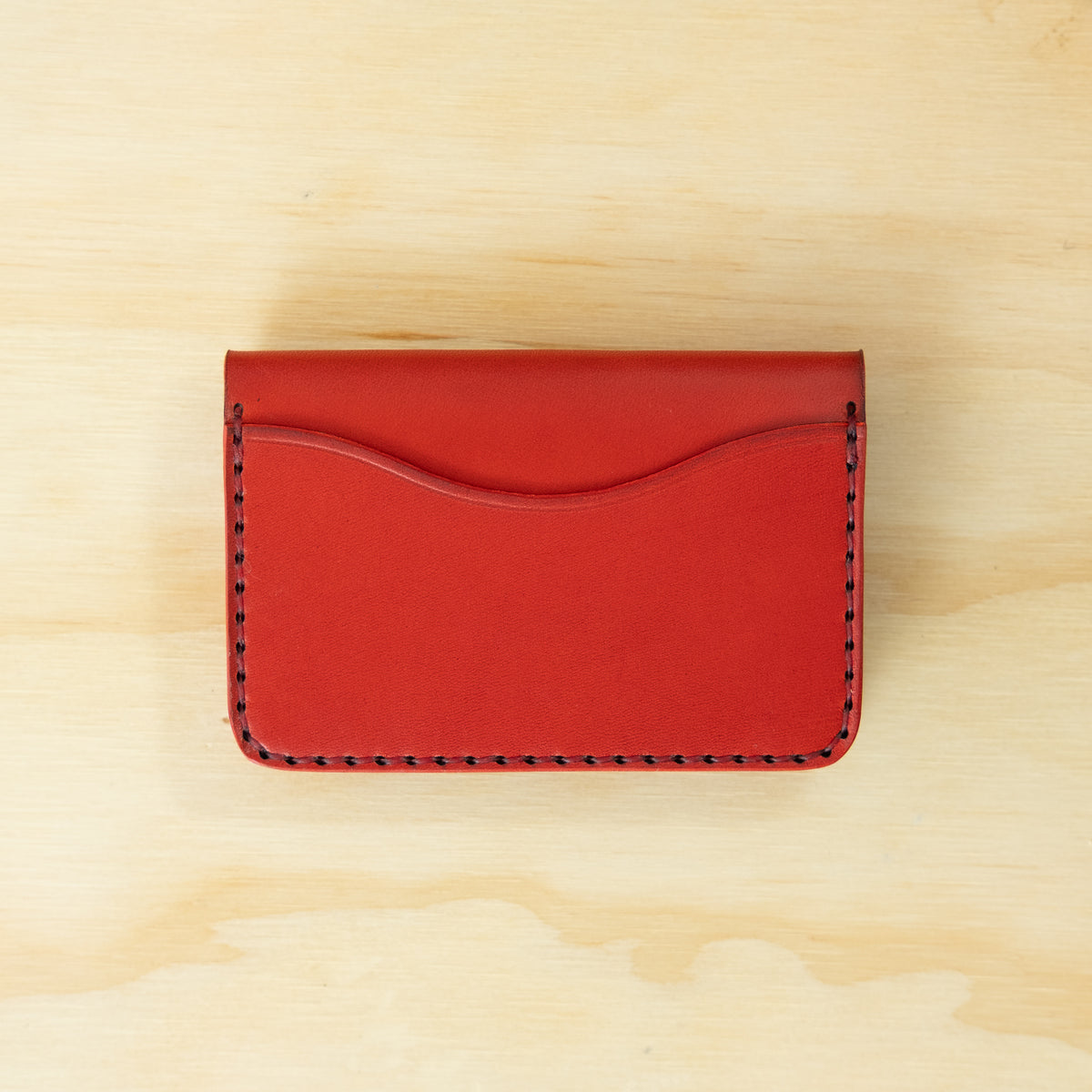 4-Pocket Fold — Veg Tan — Red w/ Natural Pocket