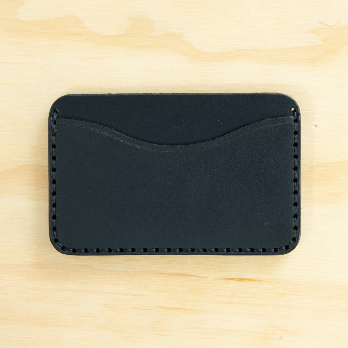 Card Holder — Veg Tan — Black w/ Carrot Pocket