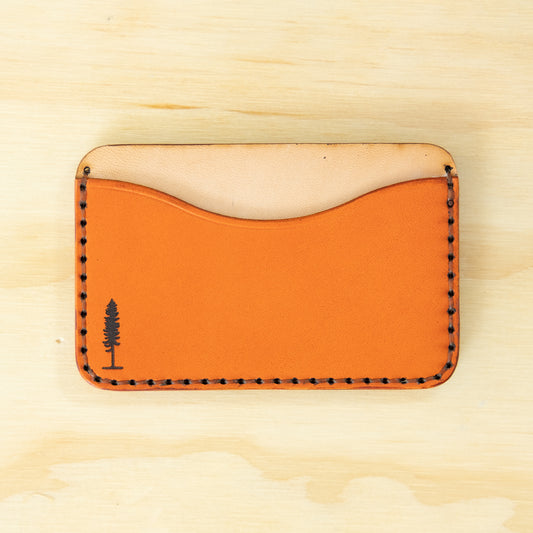 Card Holder — Veg Tan — Natural w/ Carrot Pocket