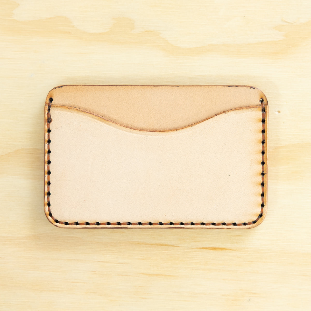 Card Holder — Veg Tan — Natural w/ Carrot Pocket