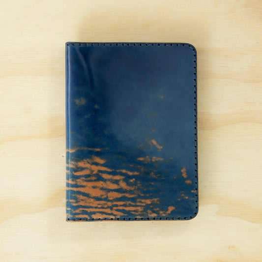 Passport — Glazed Shell Cordovan — Marbled Blue & Natural