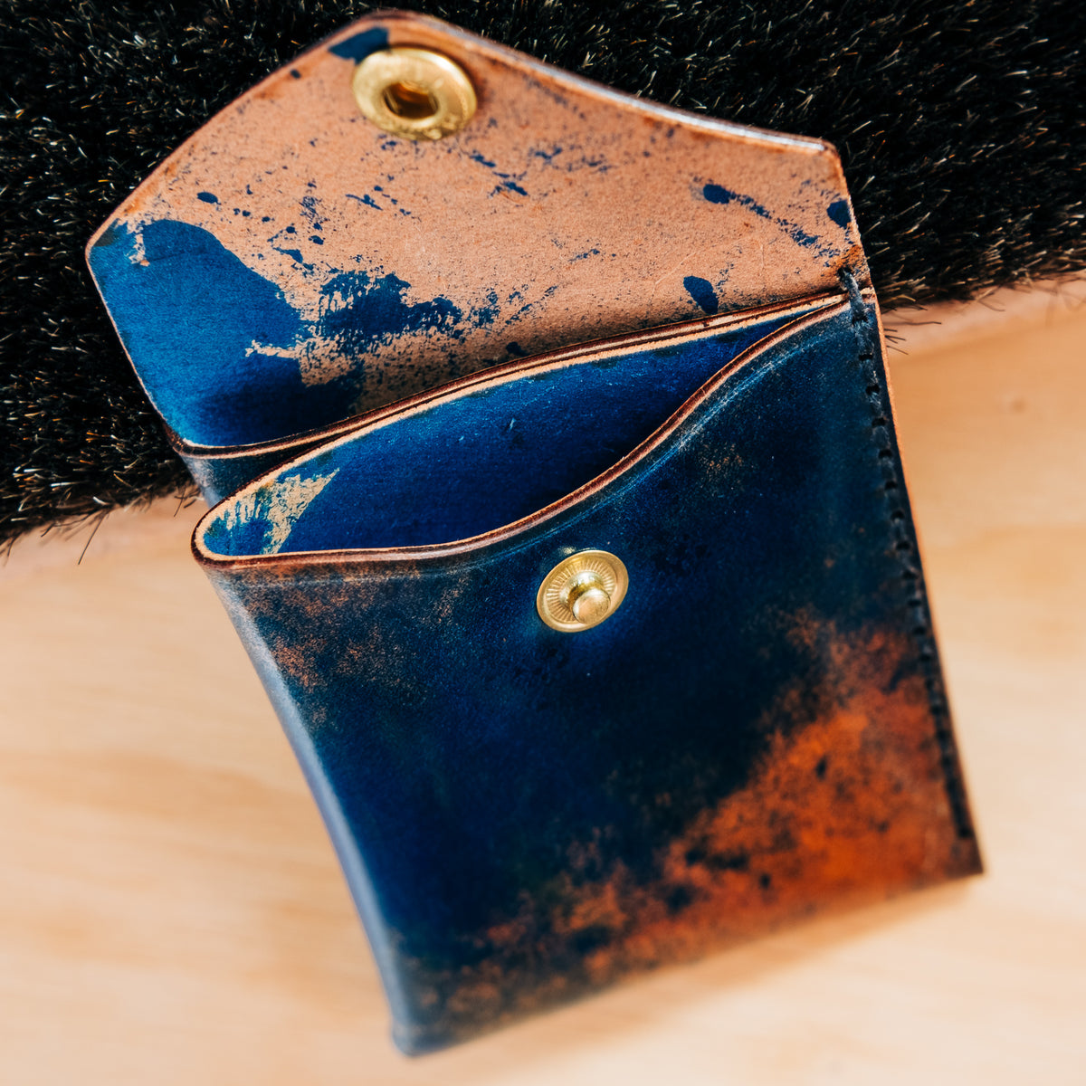 Wedge — Shell Cordovan — Marbled Blue