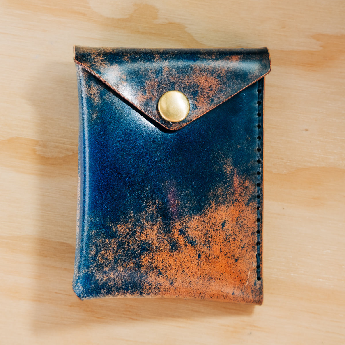 Wedge — Shell Cordovan — Marbled Blue