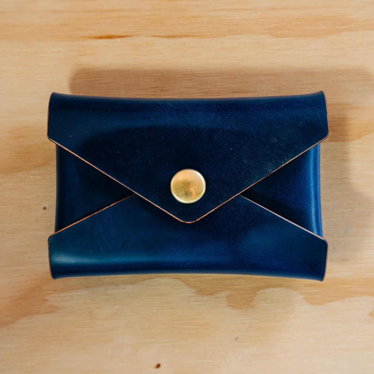 Envelope — Shell Cordovan — Marbled Blue