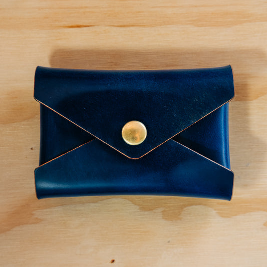 Envelope — Shell Cordovan — Marbled Blue