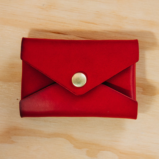 Envelope — Veg Tan — Red